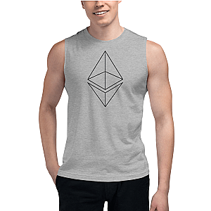 Ethereum Merch - Line design Men’s Muscle Shirt TCP1607