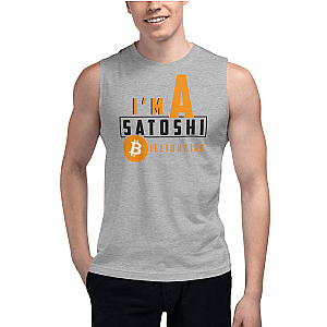 Bitcoin Merch - I'm a satoshi billionaire Men’s Muscle Shirt TCP1607