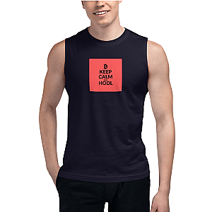 Bitcoin Merch - Keep calm Men’s Muscle Shirt TCP1607