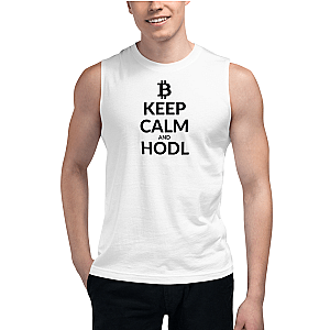 Bitcoin Merch - Keep calm Men’s Muscle Shirt TCP1607