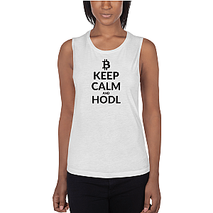 Bitcoin Merch - Keep calm Women’s Sports Tank TCP1607