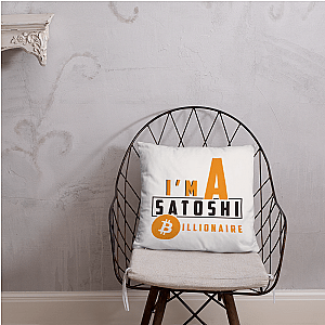 Bitcoin Merch - I'm a satoshi billionaire  Pillow TCP1607