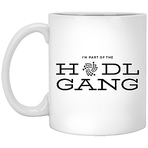 Iota Merch - Hodl gang 11 oz. White Mug TCP1607