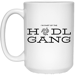 Iota Merch - Hodl gang 15 oz. White Mug TCP1607