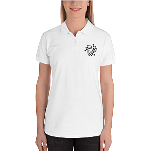 Iota Merch - Floating Women's Embroidered Polo Shirt TCP1607