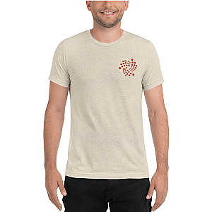 Iota Merch - Floating Design Men's Embroidered Tri-Blend T-Shirt TCP1607