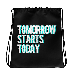 Zilliqa Merch - Tomorrow starts today Drawstring Bag TCP1607