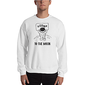 Zilliqa Merch - To the moon Men’s Crewneck Sweatshirt TCP1607