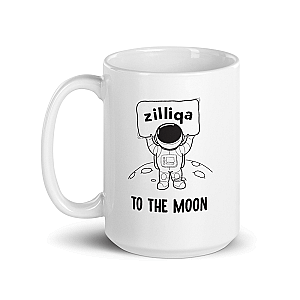 Zilliqa Merch - To the moon White Mug (11 oz. &amp; 15. Oz.) TCP1607