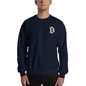 Bitcoin Merch - Men's Embroidered Crewneck Sweatshirt TCP1607