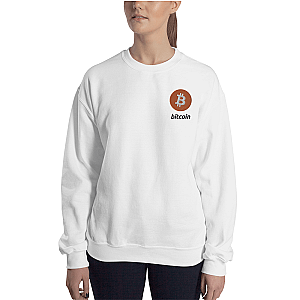 Bitcoin Merch - Women’s Embroidered Crewneck Sweatshirt TCP1607