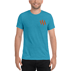 Steem Merch – Men’s Embroidered Tri-Blend T-Shirt TCP1607