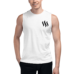 Steem Merch – Men's Embroidered Muscle Shirt TCP1607