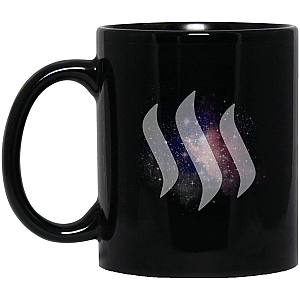 Steem Merch Universe - 11 oz. Black Mug TCP1607