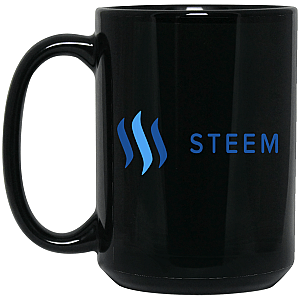 Steem Mugs - 15 oz. Black Mug TCP1607