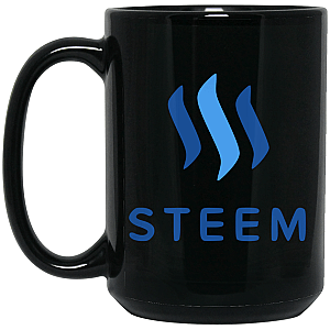 Steem Mugs - 15 oz. Black Mug TCP1607