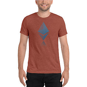 Ethereum T-shirts - Ethereum reflection design Men's Tri-Blend T-Shirt TCP1607