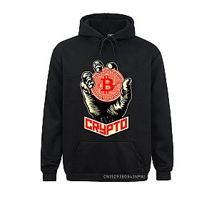 Bitcoin Merch - Bitcoin Crypto Cryptocurrency Printed Hoodie