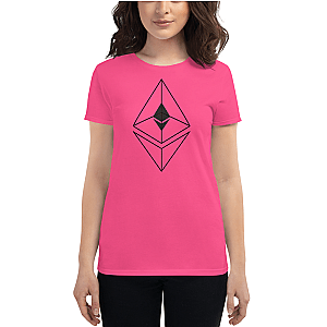 Ethereum T-shirts - Ethereum line design Women's Short Sleeve T-Shirt TCP1607