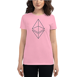 Ethereum T-shirts - Ethereum line design Women's Short Sleeve T-Shirt TCP1607