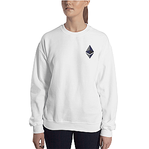 Ethereum Merch - Logo Women’s Embroidered Crewneck Sweatshirt TCP1607