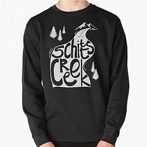 Schitts Creek Sweatshirts – Schitt’s Creek hand lettering in Creek flowing from Mountains Pullover Sweatshirt RB0112