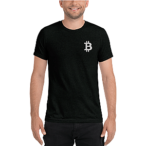 Bitcoin T-shirts - Bitcoin Men's Embroidered Tri-Blend T-Shirt TCP1607