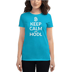 Bitcoin T-shirts - Keep calm Women's Short Sleeve T-Shirt TCP1607