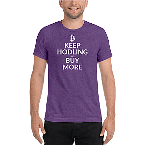 Bitcoin T-shirts - Keep hodling Men's Tri-Blend T-Shirt TCP1607