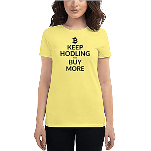 Bitcoin T-shirts - Keep hodling Women's Short Sleeve T-Shirt TCP1607