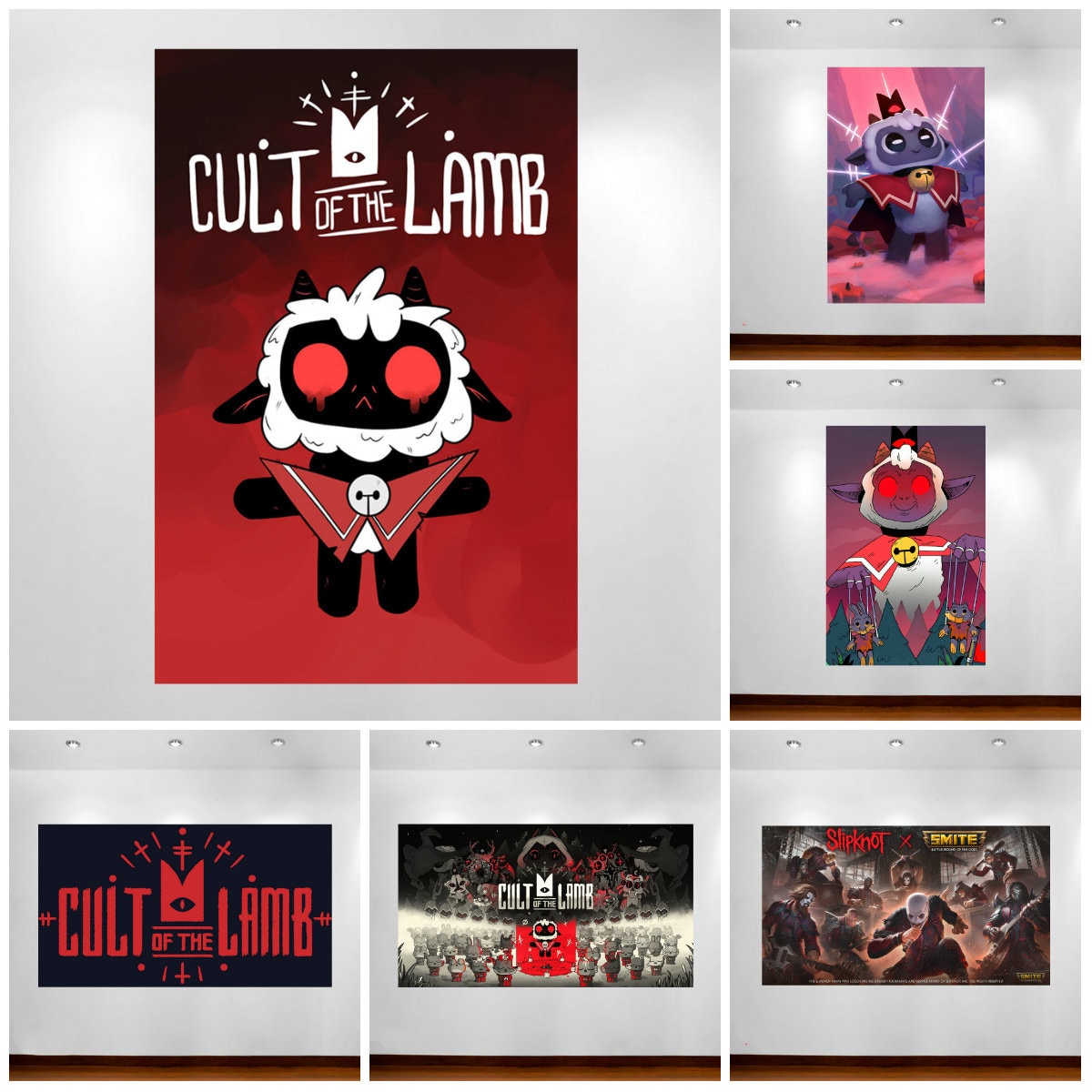 Cult of The Lamb Video Game Poster | Cult of the Lamb Plush Shop ...