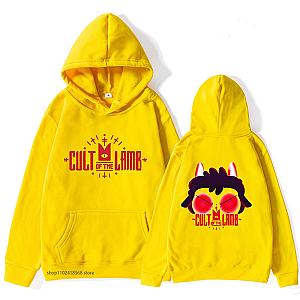 Cult of The Lamb Cartoon Game Title Hoodies