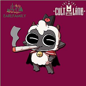 Cult of The Lamb Game Lamb Smoking Car Stickers