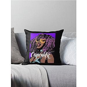 Cupcakke pop art Throw Pillow