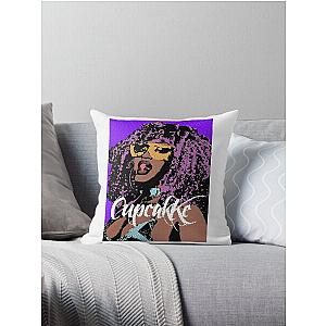 Cupcakke pop art Throw Pillow