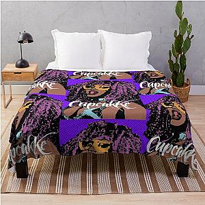 Cupcakke pop art Throw Blanket