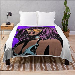 cupcakke style pop art Throw Blanket