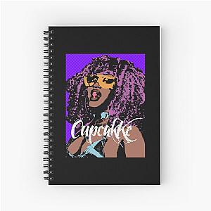 Cupcakke pop art Spiral Notebook