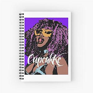 Cupcakke pop art Spiral Notebook