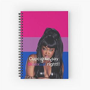 cupcakke tapestry sticker Spiral Notebook