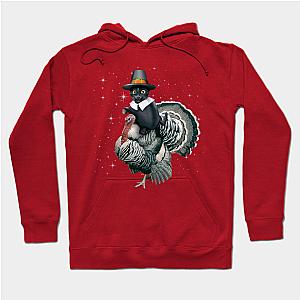 Funny Thanksgiving Cat Pilgrim Thanksgiving Turkey Costume  Hoodie TP1501