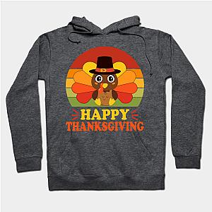 Happy Thanksgiving Baby Turkey Pilgrim Toddler Boys Girls  Hoodie TP1501