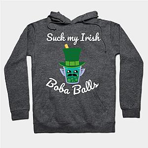 Suck my Boba Balls Funny Boba Tea Outfit For St Patrick Day  Hoodie TP1501