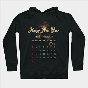 2021 calendar  and Happy new year  Hoodie TP1501