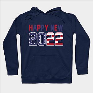 Happy New Year 2022 Happy New Year’s Celebration American Flag  Hoodie TP1501