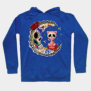 Halloween Sugar Skull Cat and Moon  Hoodie TP1501