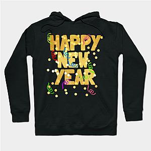 Happy New Year with Colorful Confetti  Hoodie TP1501