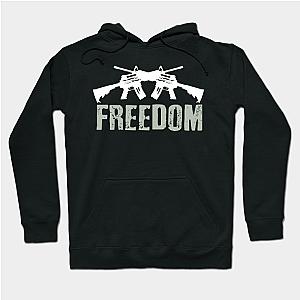 Freedom Crossed M4A1 Machine Guns for Veterans  Hoodie TP1501