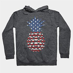 Pineapple Autism American Flag July Of 4th  Hoodie TP1501