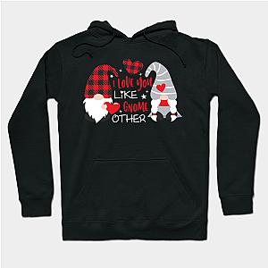 I Love You Like Gnome Other, Valentine's Day, Gnomes Svg, Valentine , Valentine Gnomes, Valentine Shirt Design, Plaid  Hoodie TP1501